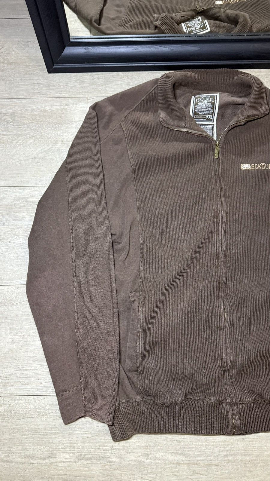 Marc Ecko Y2K Ecko Unltd Striped Corduroy Style Jacket Size US XXL / EU 58 / 5 - 2 Thumbnail