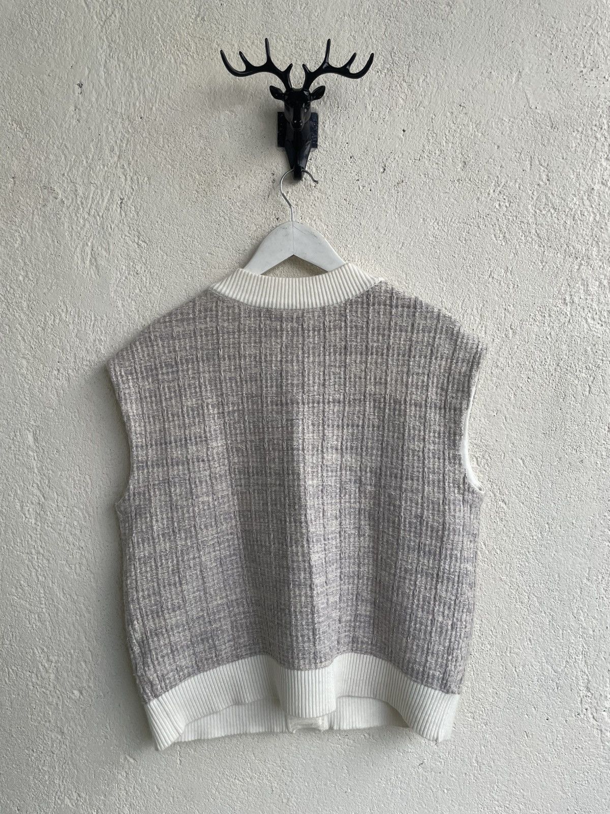 Acne Studios Karl Lagerfeld Contrast Trim Sleeveless Knit Hysteric y’s Size XXL / US 16-18 / IT 52-54 - 7 Thumbnail