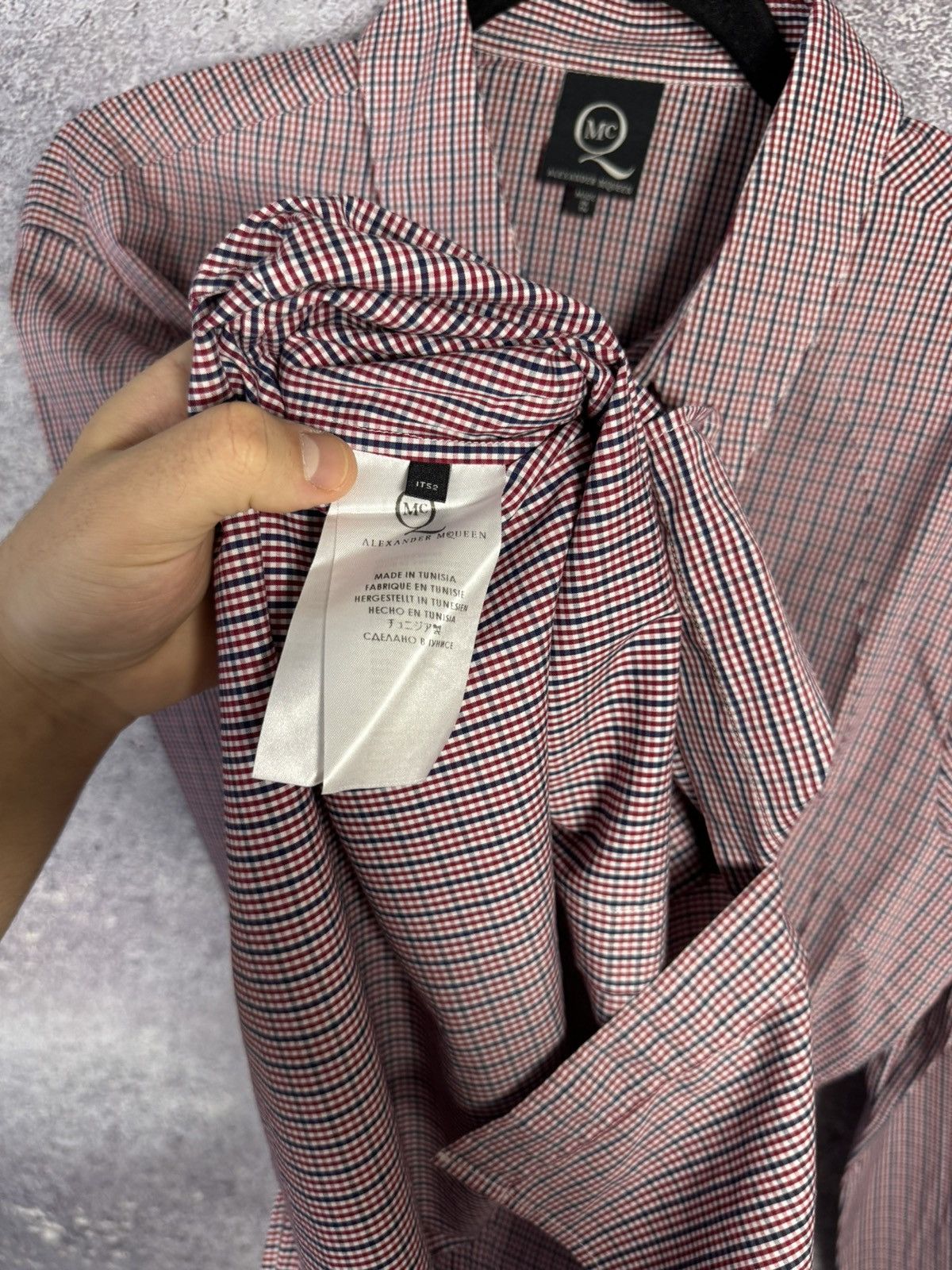 Alexander McQueen × McQ Alexander McQueen × Vintage Vintage 2008 McQ Alexander McQueen Check shirt y2k oldmoney Size US L / EU 52-54 / 3 - 13 Thumbnail