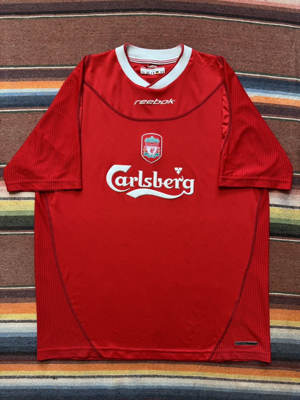 Reebok × Vintage Vintage Reebok 2002-2004 Liverpool Home Kit Size US L / EU 52-54 / 3 - 2 Thumbnail