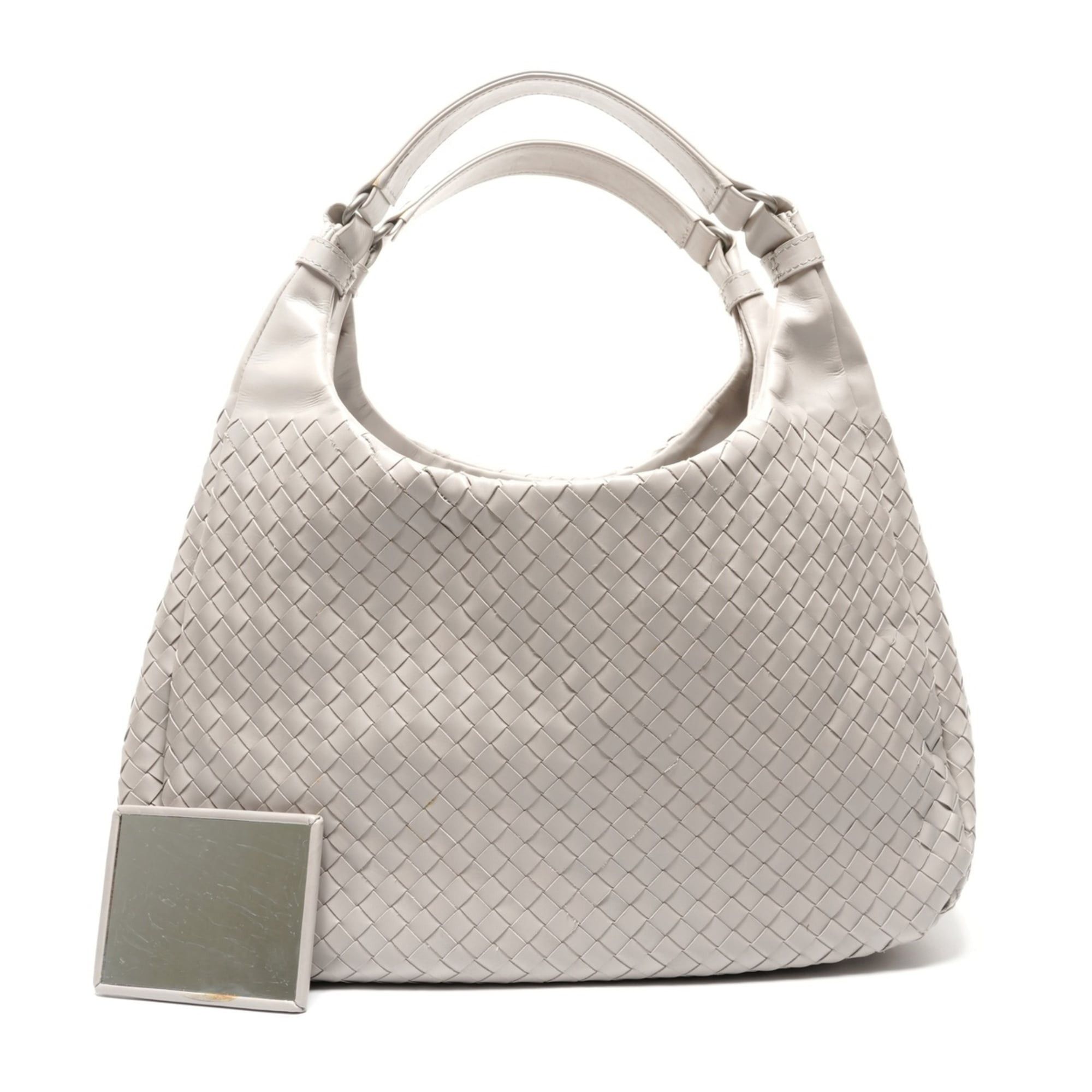 Bottega Veneta Bottega Veneta Intrecciato Campana Shoulder Bag, Gray, WS27258 Size ONE SIZE - 1 Thumbnail