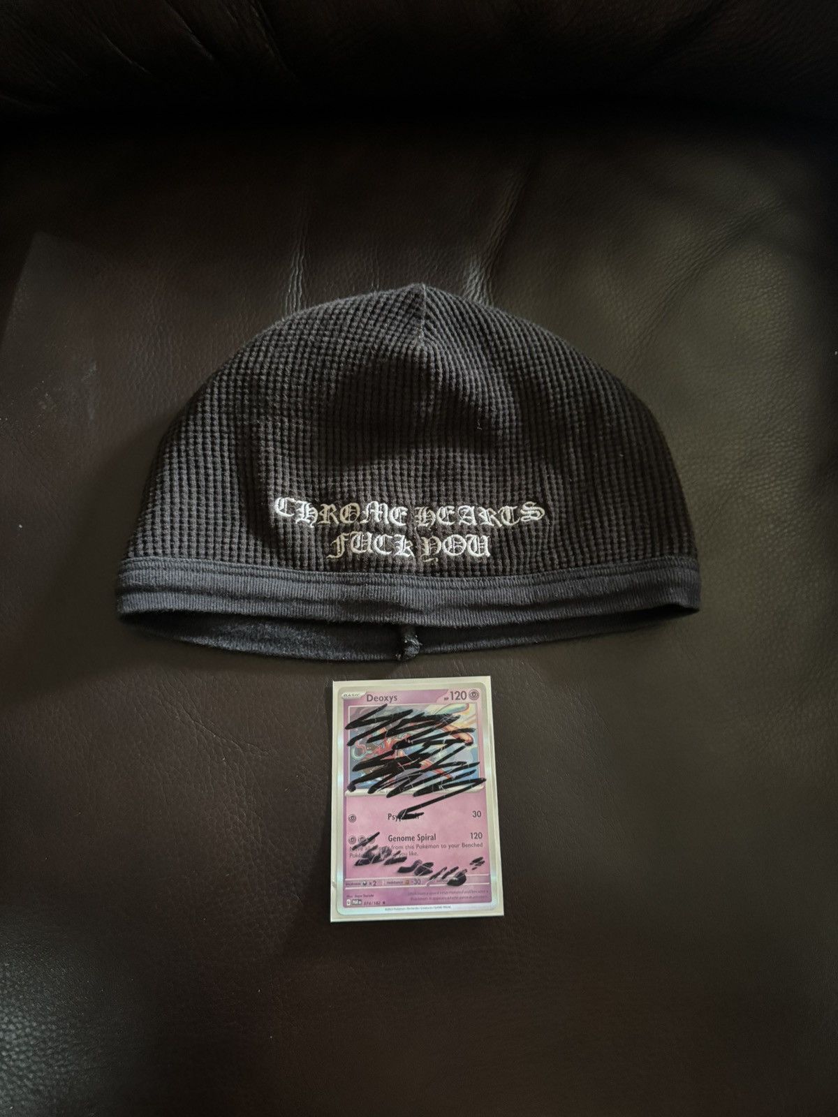 Chrome Hearts Fuck Beanie | Grailed