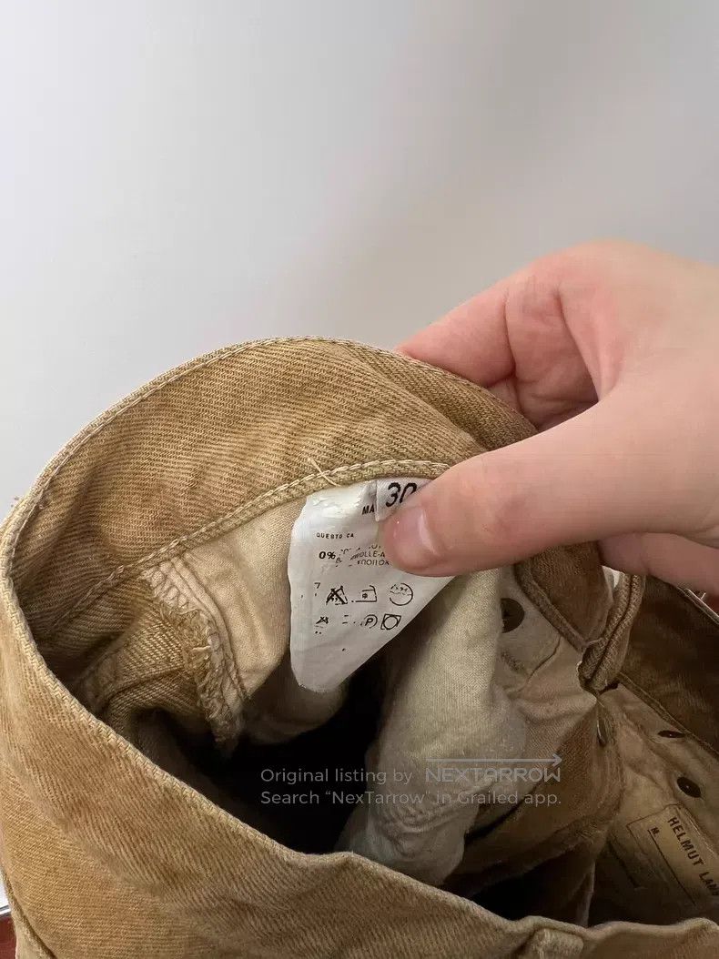 Helmut Lang Helmut Lang Brown Yellow Denim Pants Size US 30 / EU 46 - 7 Thumbnail