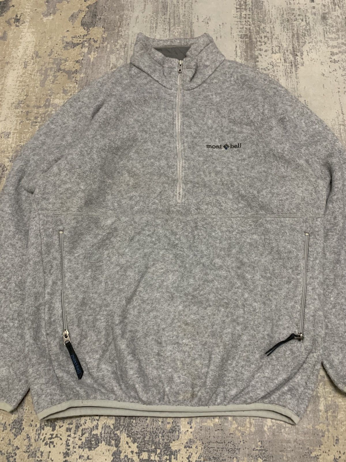 Montbell Vintage Mont-bell Fleece Half Zipper Pullover Outdoor Jacket Size US M / EU 48-50 / 2 - 2 Thumbnail