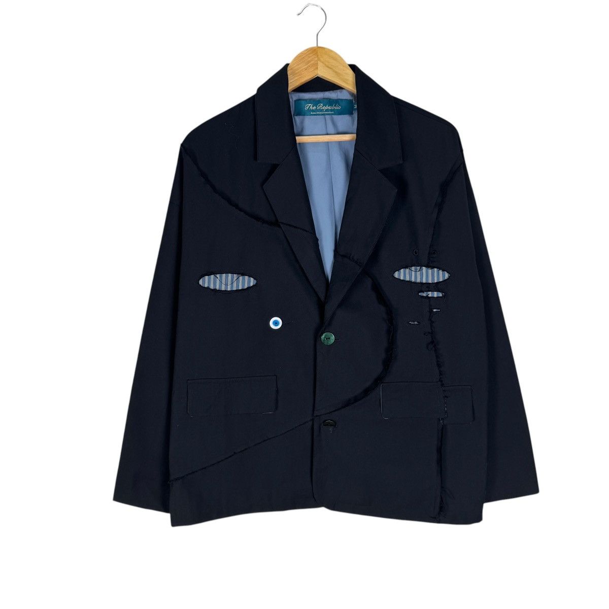 New Republic 🌟THE REPUBLIC RECONSTRUCTED BLAZER COAT LIKE YOHJI YAMAMOTO Size US M / EU 48-50 / 2 - 2 Thumbnail