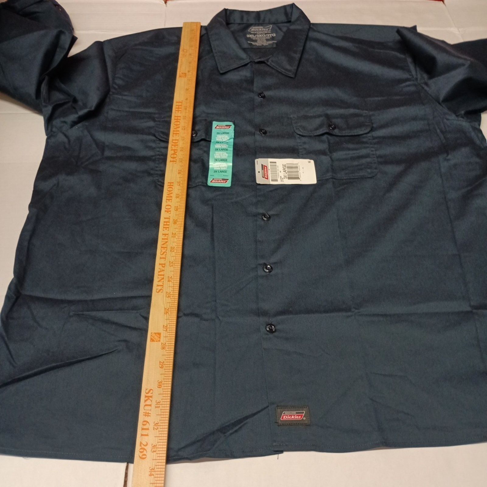 Dickies Dickies Essential Work Shirt Mens Size 3XL Blue Temp Control Size US XXL / EU 58 / 5 - 6 Thumbnail