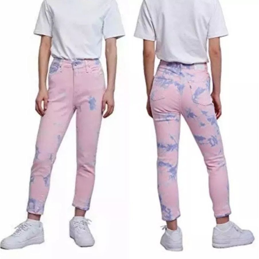 Levi's Levis Womens 721 High Rise Skinny Ankle Jeans Tie Dye Denim Size 30" / US 8 / IT 44 - 8 Thumbnail