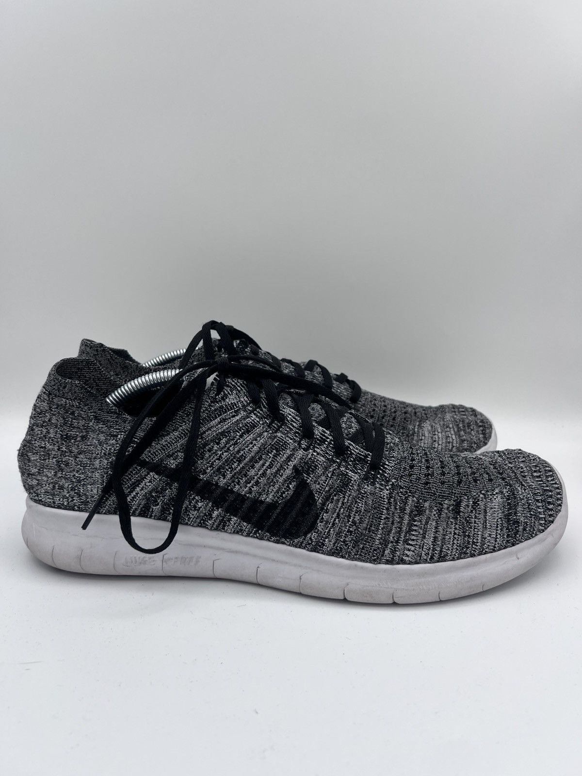 Nike Nike Free RN Flyknit Gray Knit Athletic Running Mens 11.5 Size US 11.5 / EU 44-45 - 1 Thumbnail