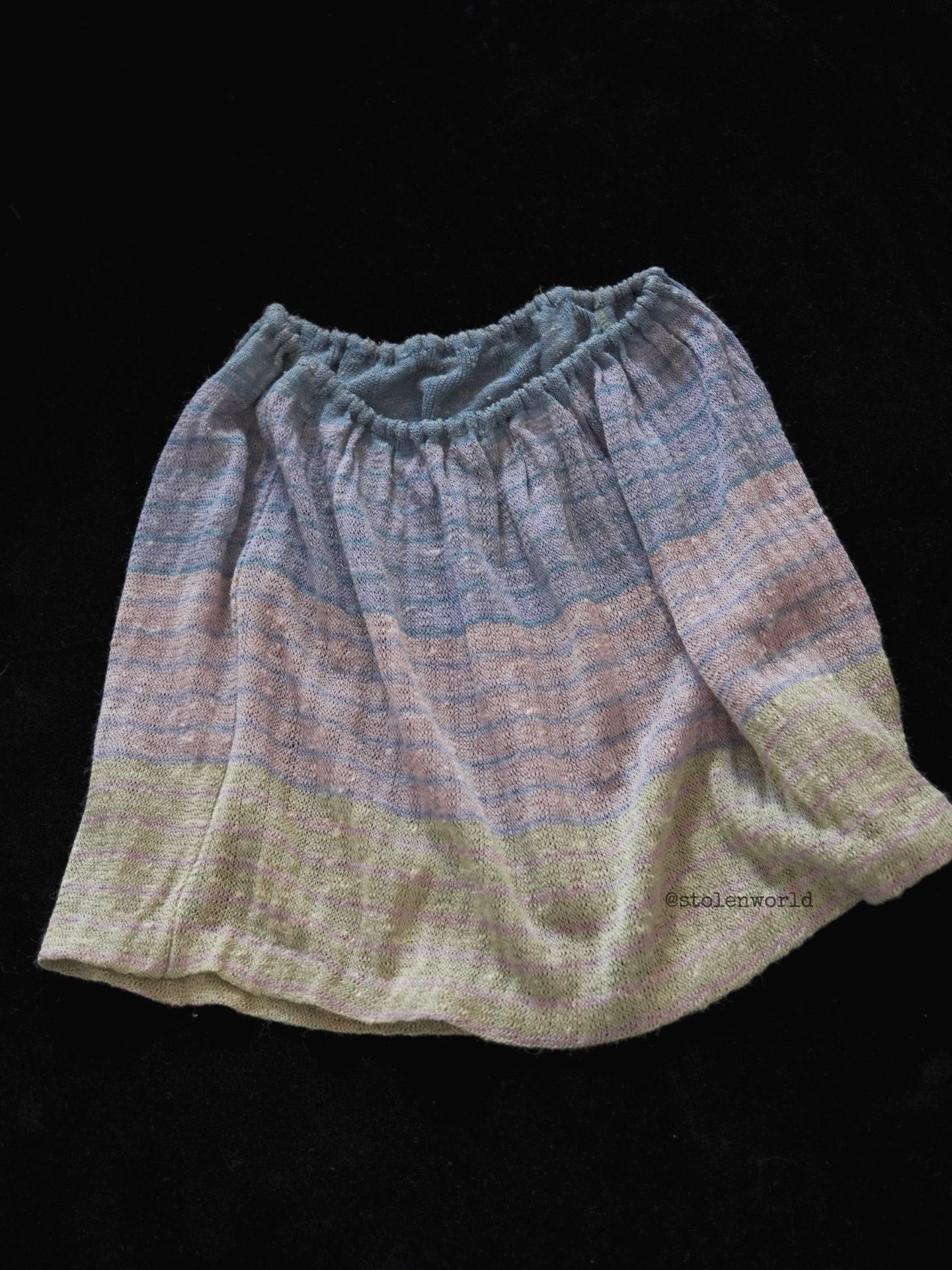 Issey Miyake Issey Miyake 70s Silk-Linen Ombre 2-Way Knit Dress Size M / US 6-8 / IT 42-44 - 4 Thumbnail