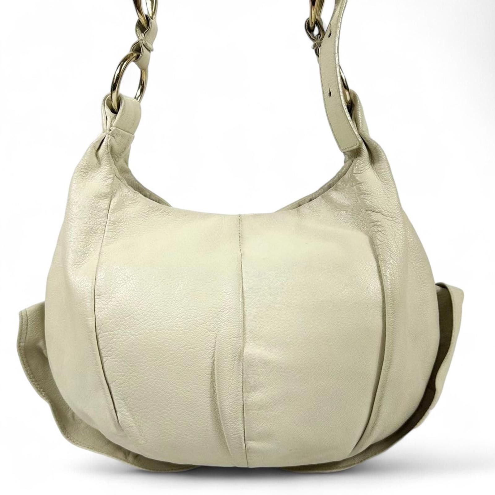 Yves Saint Laurent Yves Saint Laurent - Women's Ruffled Leather Handbag Size ONE SIZE - 3 Thumbnail