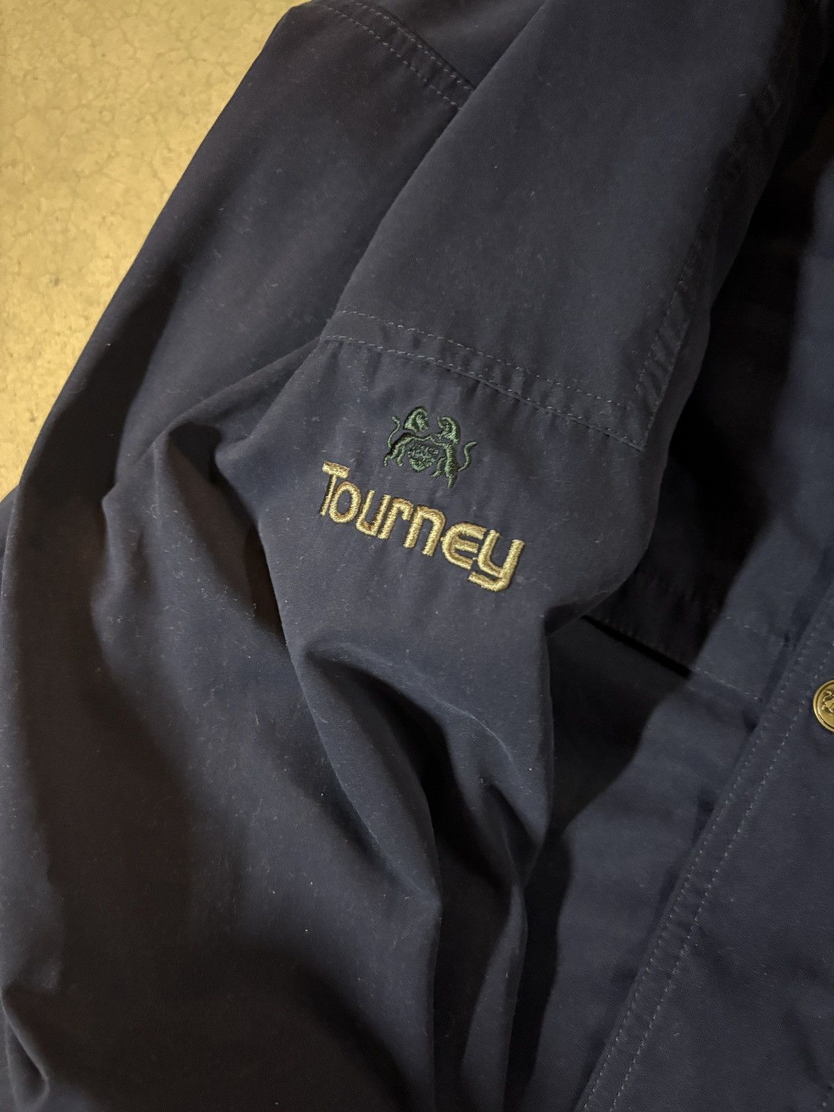 Goretex Vintage 90s Gore-tex Tourney Waterproof Jacket Navy Size XL Size US XL / EU 56 / 4 - 5 Thumbnail