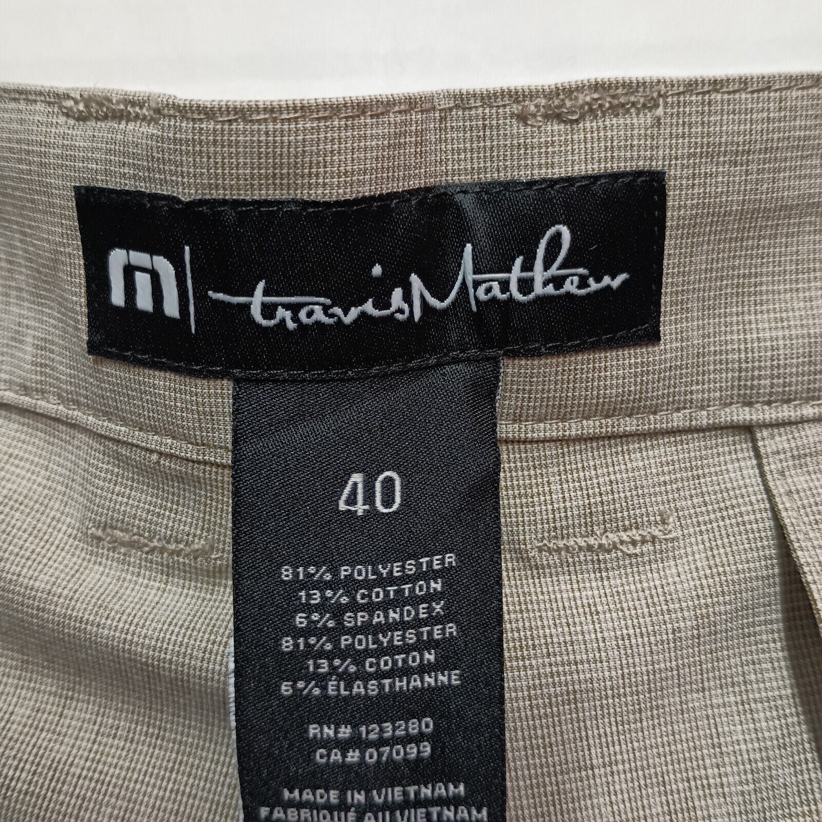 TravisMathew Travis Matthew Beck Golf Shorts Men's Size 40 Stretch Khaki Size US 40 / EU 56 - 3 Thumbnail
