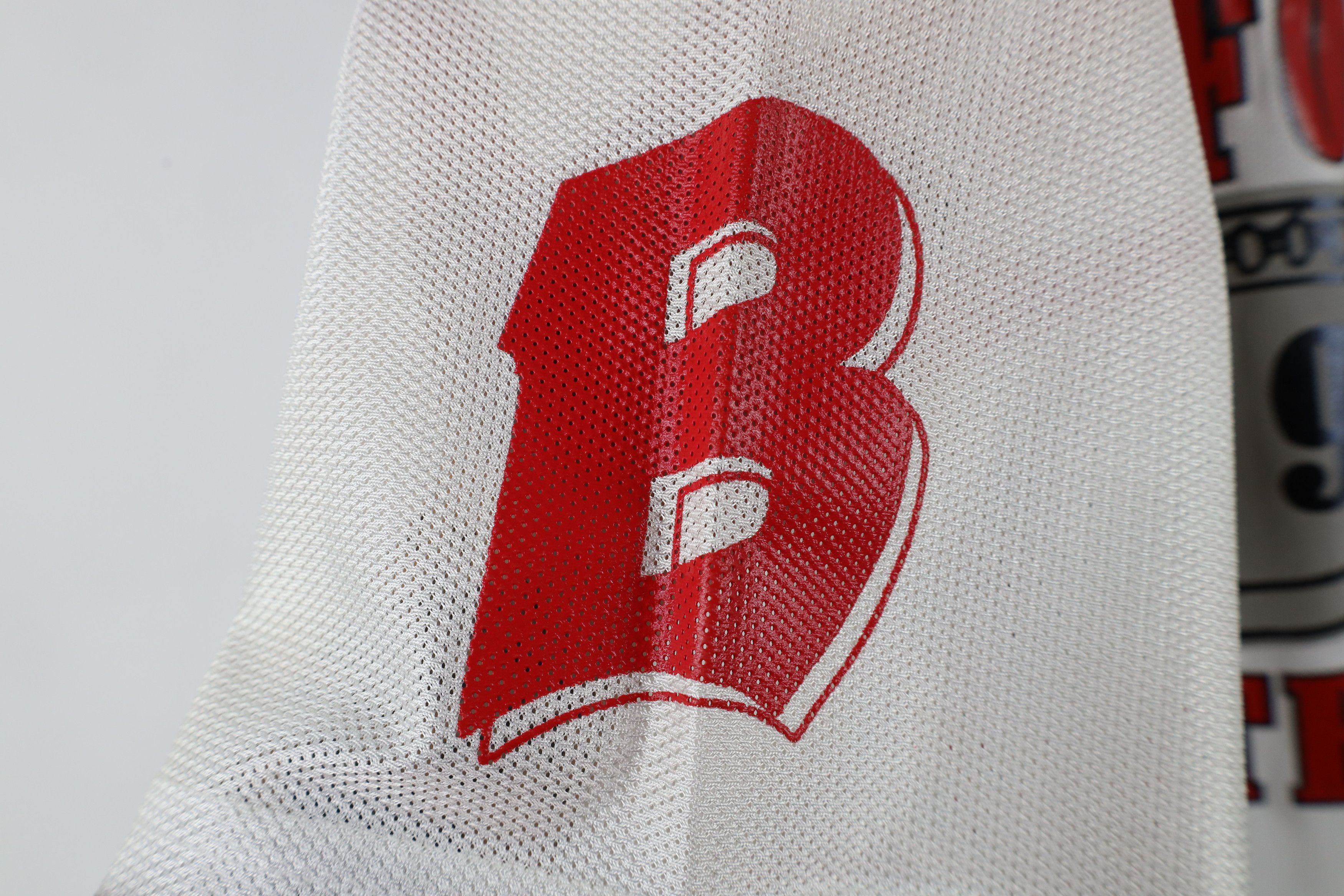 Vintage Vintage 90s Bedford Football Mesh Football Jersey White USA Size US XL / EU 56 / 4 - 11 Thumbnail