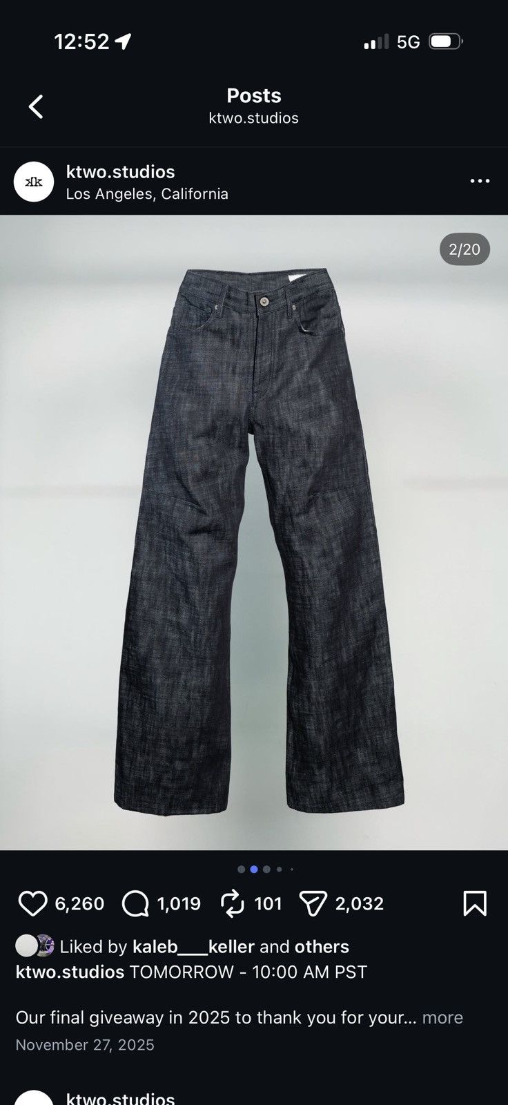 Japanese Brand × K-Two Studios Ktwo 20oz indigo denim | Grailed
