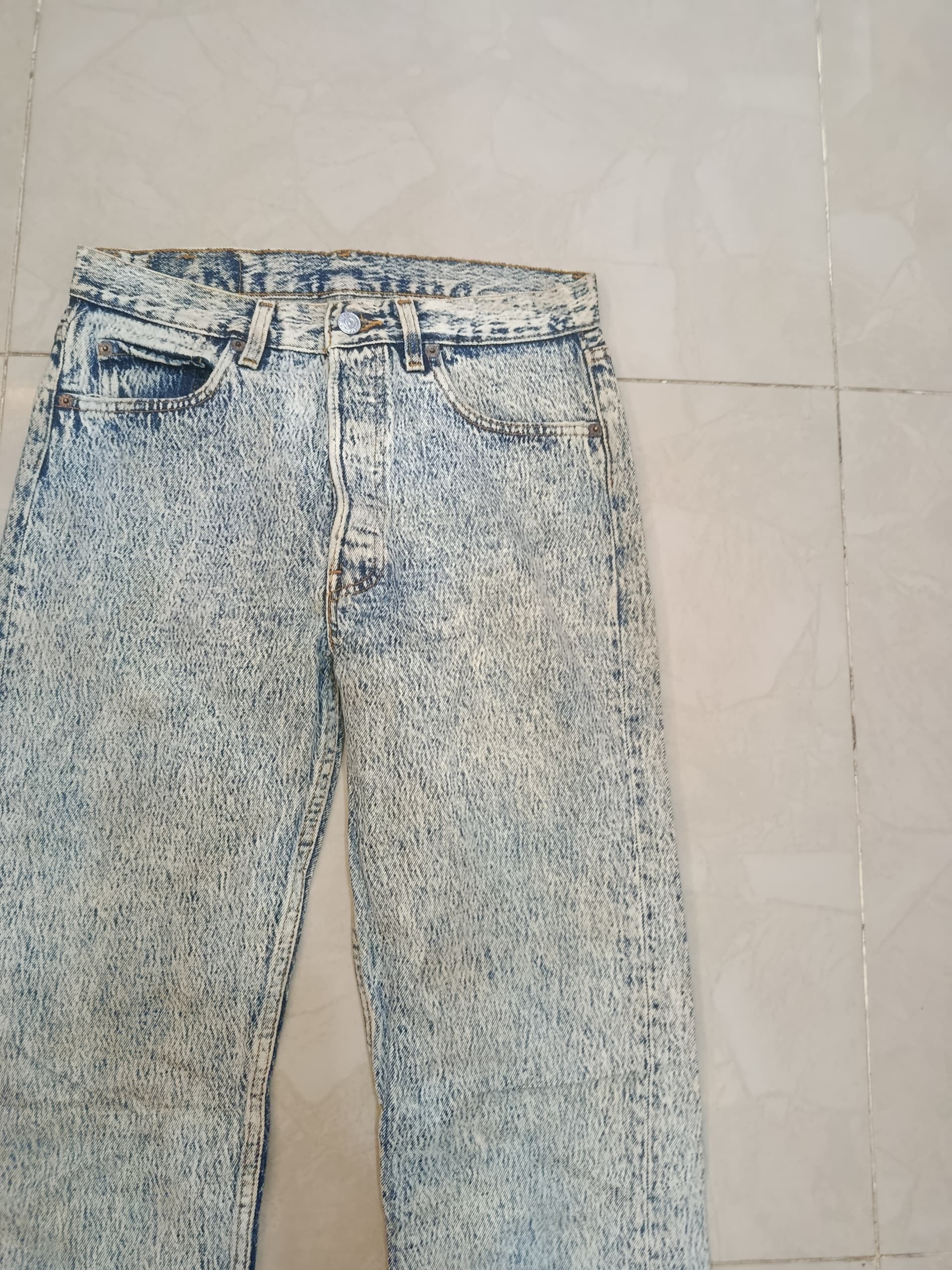 Levi's DISTRESSED LEVIS ACID WASH #522 DENIM Size US 30 / EU 46 - 3 Thumbnail