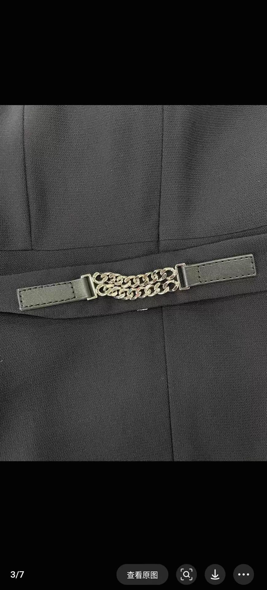 Hermes Hermes Black Tie Asymmetric Hem Long Dress Size XS / US 0-2 / IT 36-38 - 4 Thumbnail