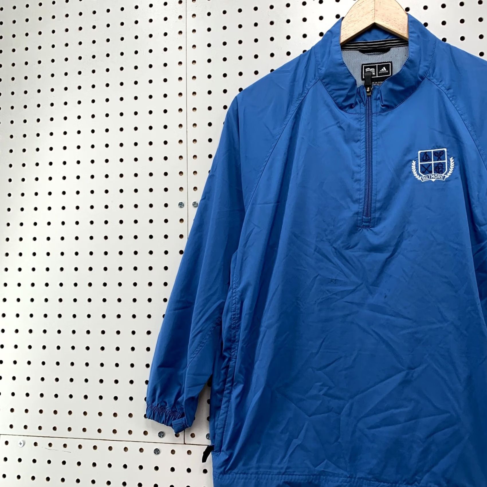 Adidas Adidas Golf Jacket Windbreaker 1/4 Zip Blue XL Men Size US XL / EU 56 / 4 - 3 Thumbnail