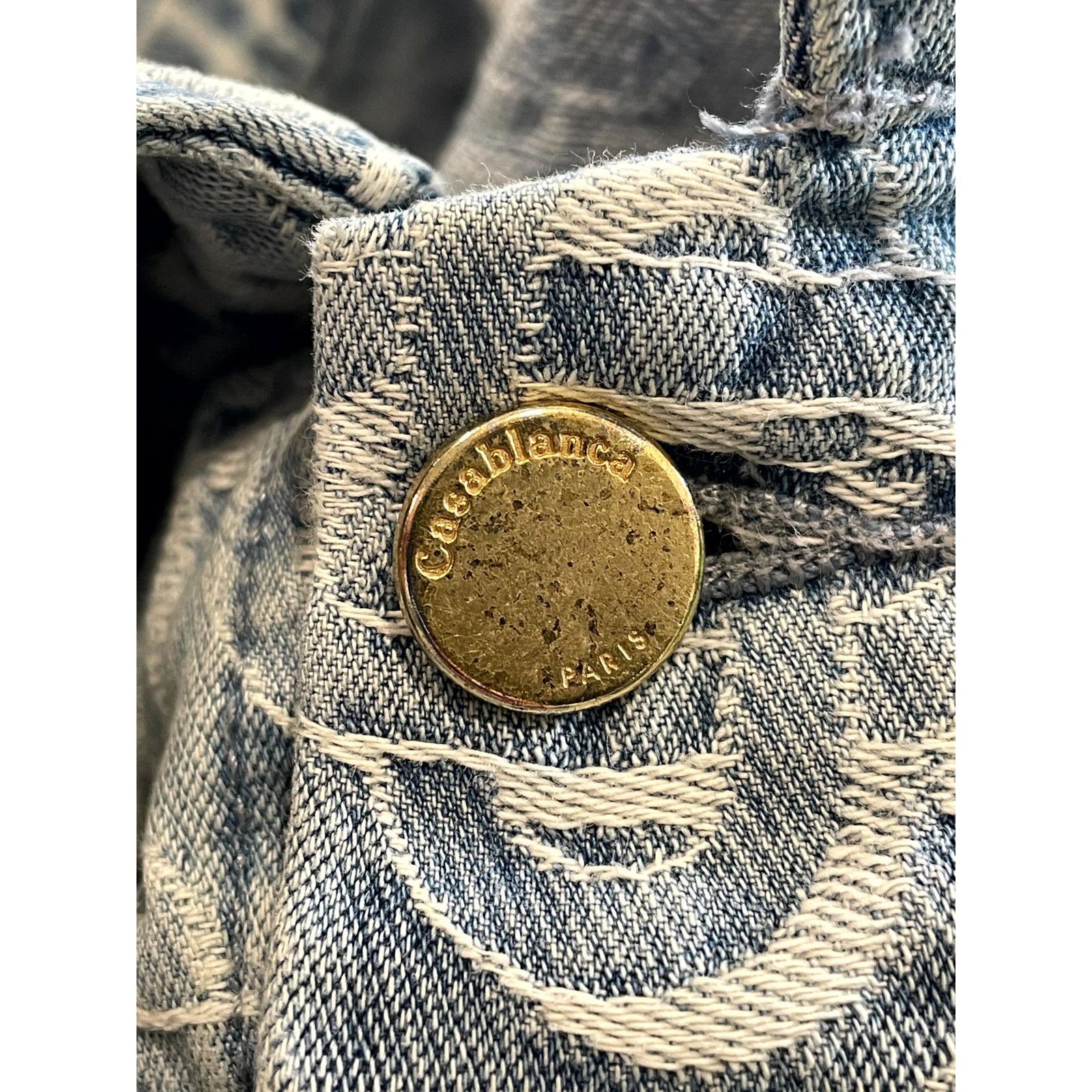 Casablanca Casablanca Oblique All Over Jean Blue Jacket Size US S / EU 44-46 / 1 - 6 Thumbnail