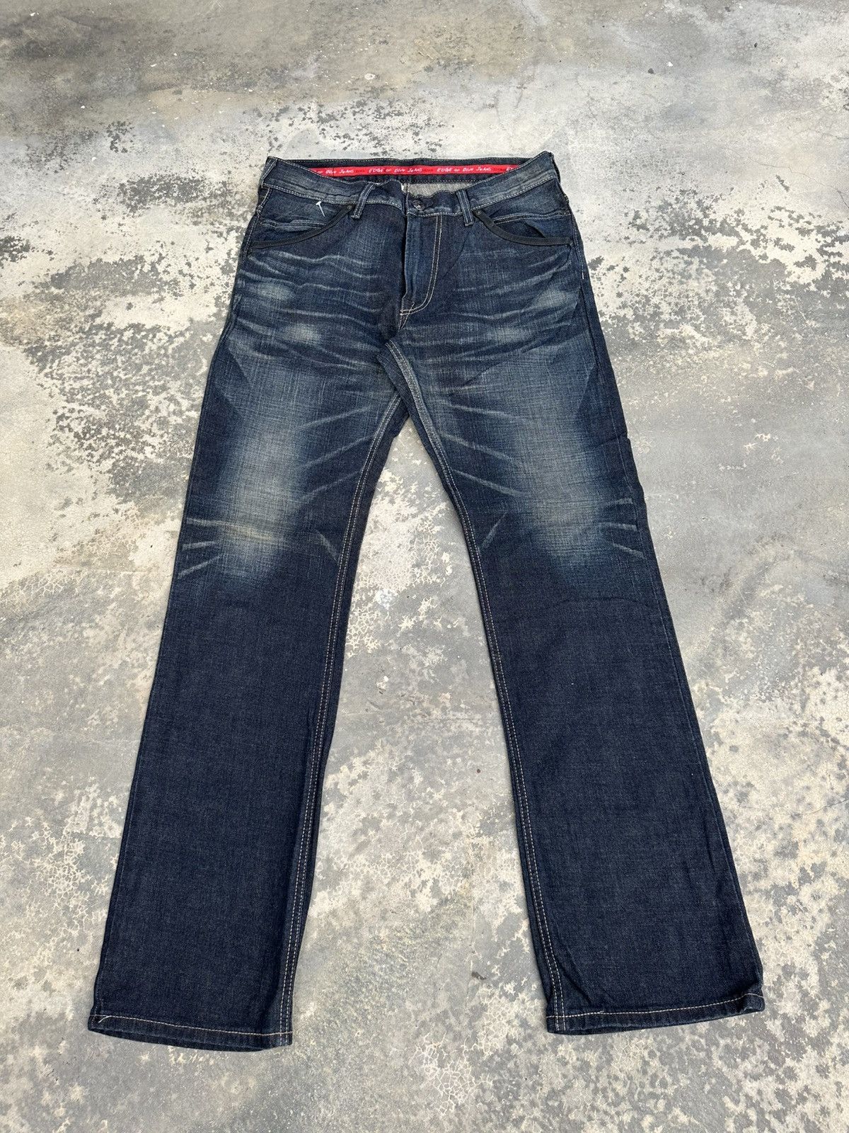 Edwin Edwin Edge of Blue Jeans Faded Pant Size US 33 - 1 Thumbnail