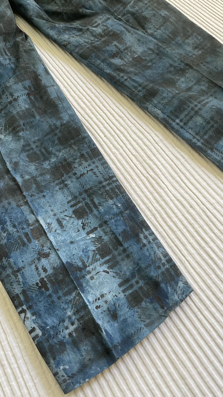 Designer Blackwatch Hand Painted Pants Size US 29 - 18 Thumbnail