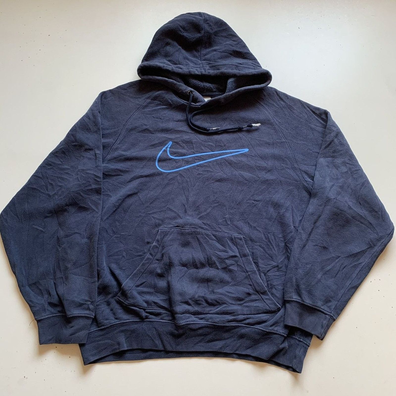 Nike Vintage Nike Sportswear Swoosh Graphic Hoodie Medium Navy Size US M / EU 48-50 / 2 - 1 Thumbnail