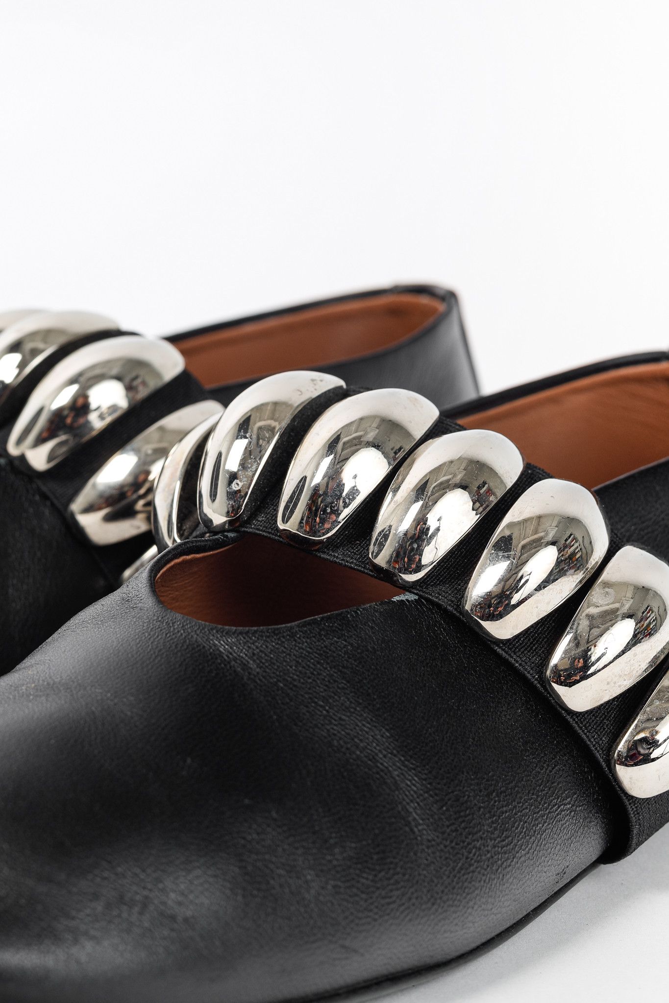 Alaia Alaia Noir Lambskin Mary-Jane Ballerina Flats Tribale Size US 7.5 / IT 37.5 - 8 Thumbnail