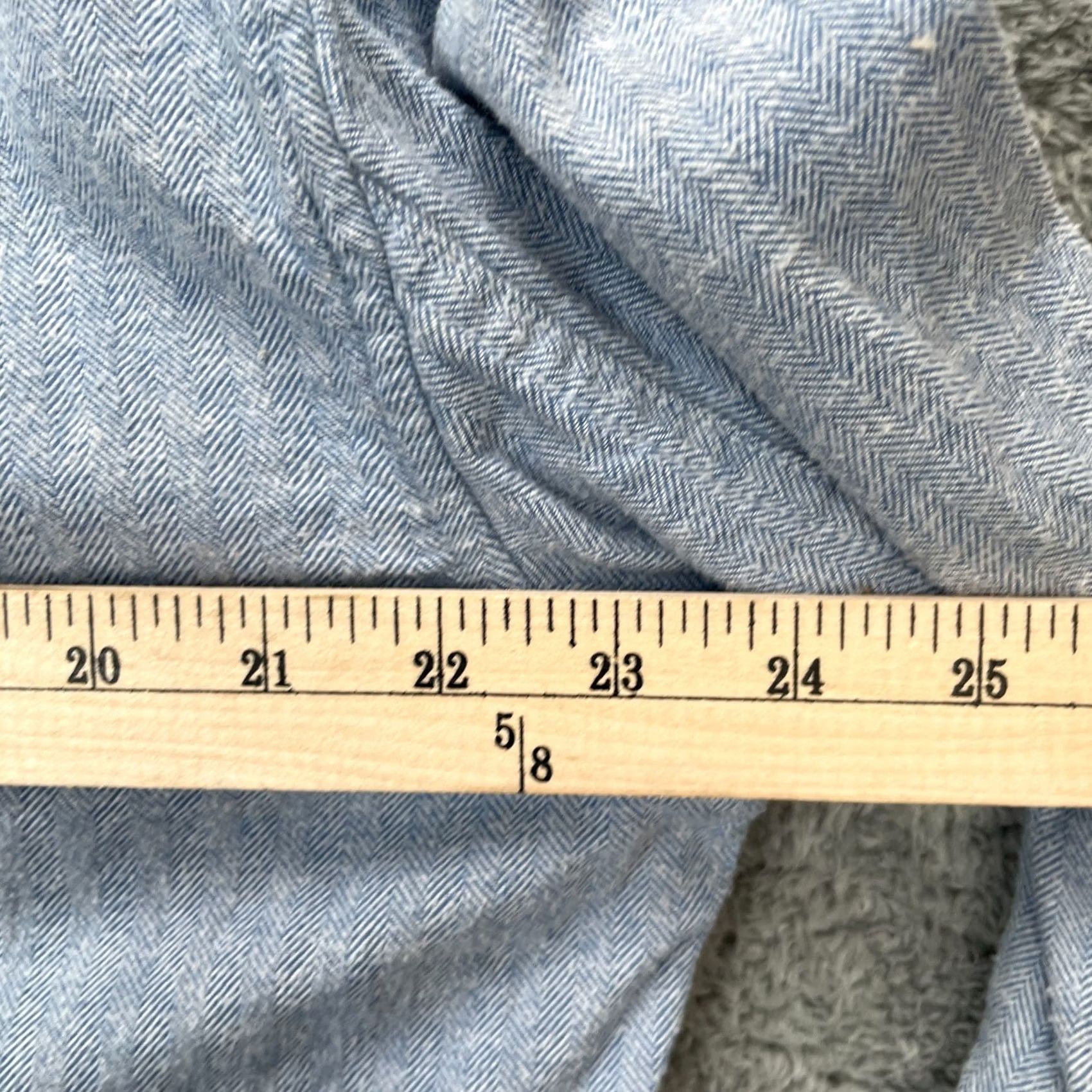 Chaps Womens Chaps Hoodie - Long Sleeve Blue Herringbone Cotton Activewear Size L / US 10 / IT 46 - 8 Thumbnail