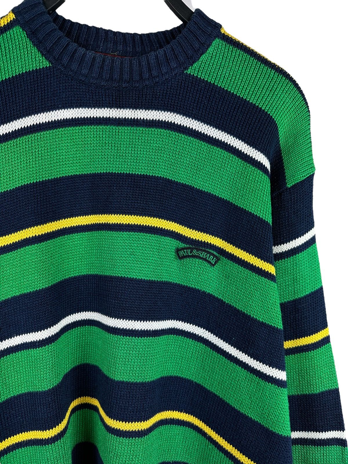 Paul & Shark × Vintage Vintage Paul & Shark Yachting Striped Knit Sweater Size US XXL / EU 58 / 5 - 3 Thumbnail