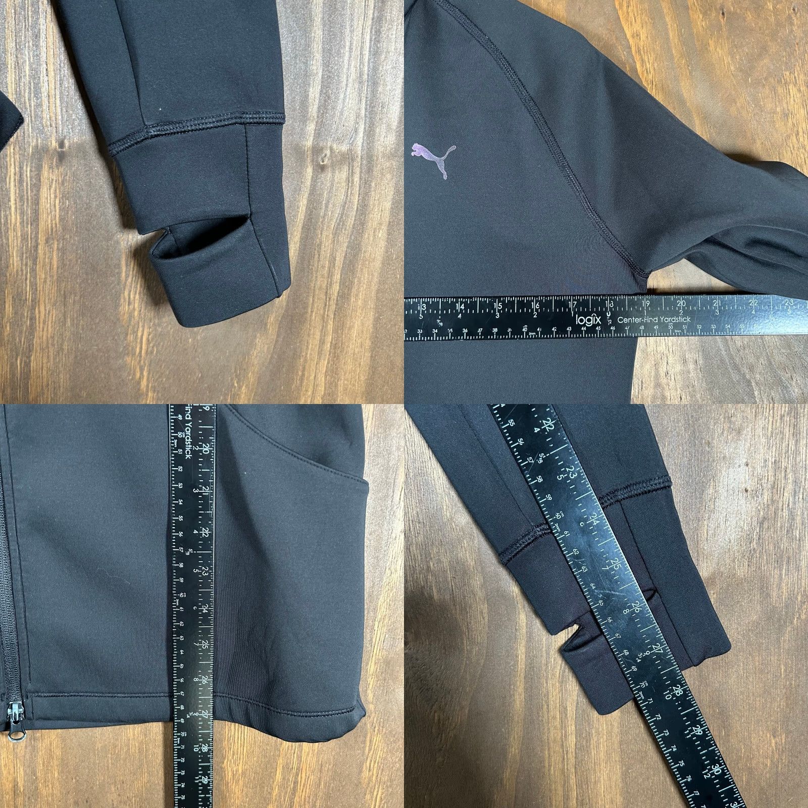 Puma Puma Jacket Black Full Zip Training Drycell Athletic Performance M Women’s Run, Cross Training, Casual, Track Jacket, Activewear, 70s? Size M / US 6-8 / IT 42-44 - 8 Thumbnail