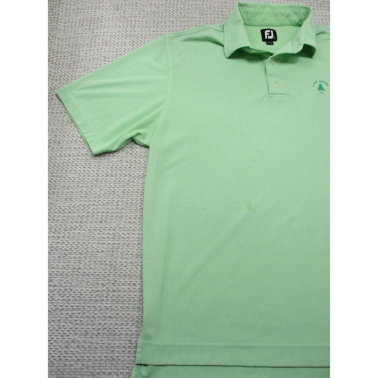Footjoy FootJoy Polo Shirt Adult Large Lightweight Golf Mens Green Polo Short Sleeve Solid Logo Regular Vintage No Size US L / EU 52-54 / 3 - 4 Thumbnail