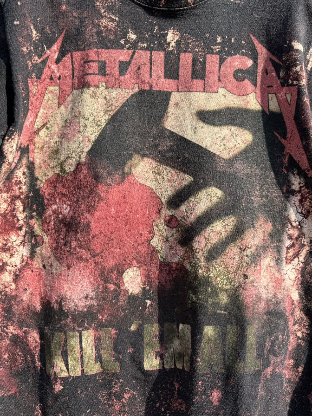 Band Tees Vintage 2000 Metallica Hammer Of Justice Allover Print Tee Size US M / EU 48-50 / 2 - 4 Thumbnail