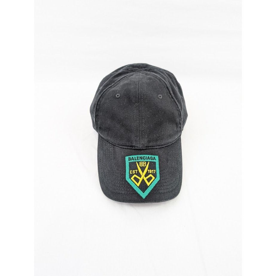 Balenciaga o1rshd1 Size: L / Hat Diagonal Cap Cotton Drill Black White Size ONE SIZE - 1 Thumbnail