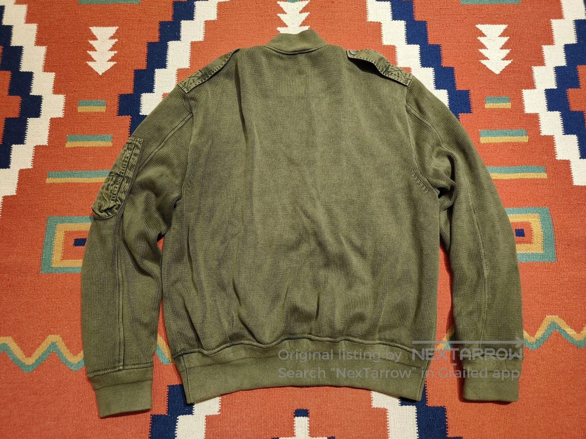 RRL Ralph Lauren Ralph Lauren Knitted Flight Jacket. Size US L / EU 52-54 / 3 - 3 Thumbnail
