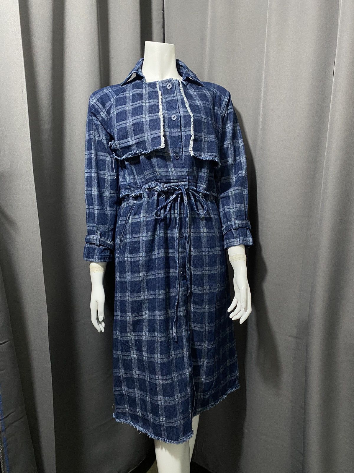 Japanese Brand Birthwork of Sanity Heart- 2in1- Denim Dress Size M / US 6-8 / IT 42-44 - 1 Thumbnail