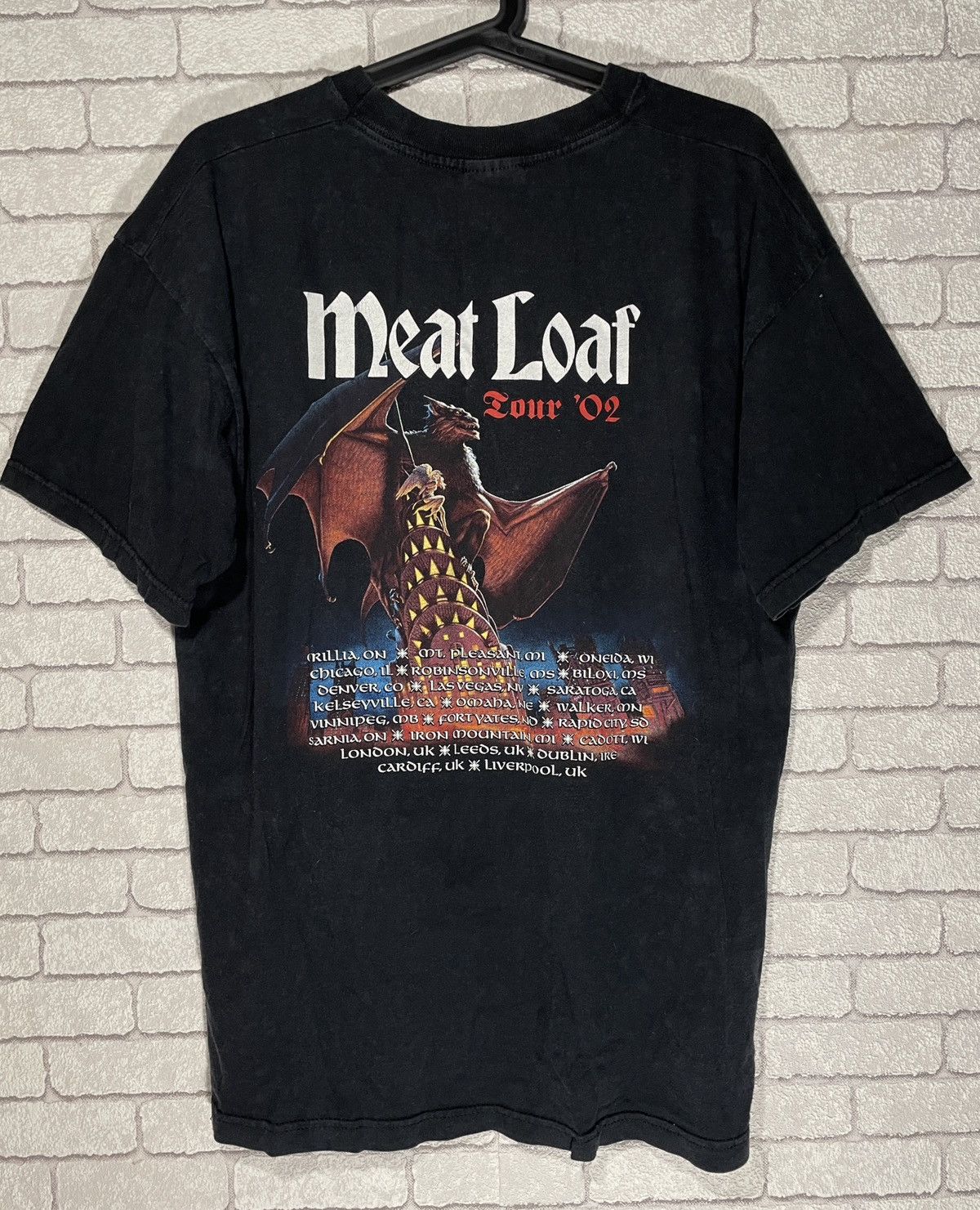 Band Tees Vintage Meat Loaf T Shirt 2002 Tour Tee Shirt Band Hype Y2K Size US L / EU 52-54 / 3 - 7 Thumbnail