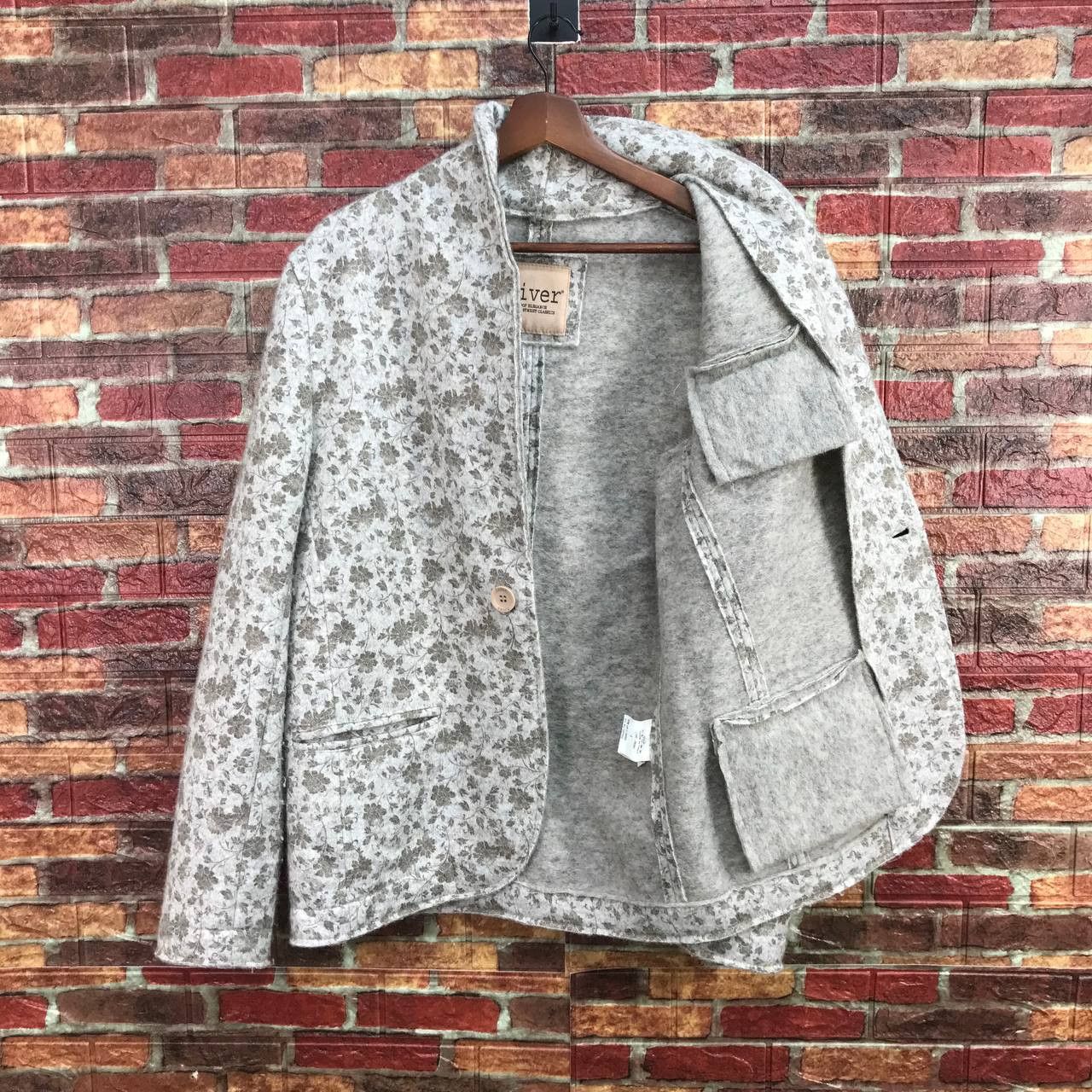 Italia Independent VINTAGE ITALIAN DESIGNER FIVER FLORAL MINIMALIST JACKET Size US M / EU 48-50 / 2 - 15 Thumbnail