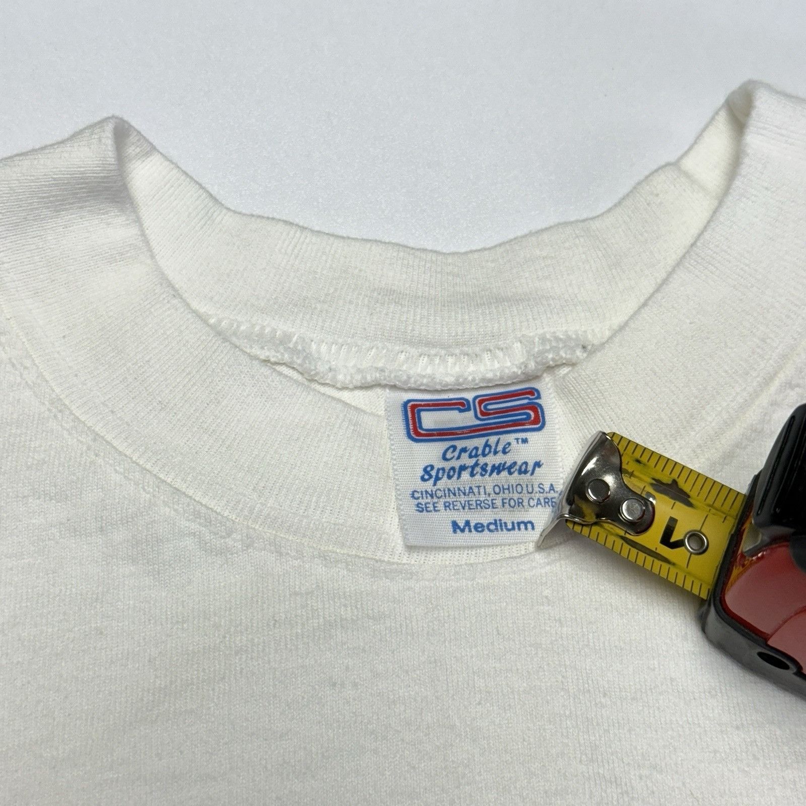 Vintage Vintage 90s Villanova T Shirt Mens Medium 19x25.5 White Embr Size US M / EU 48-50 / 2 - 11 Thumbnail