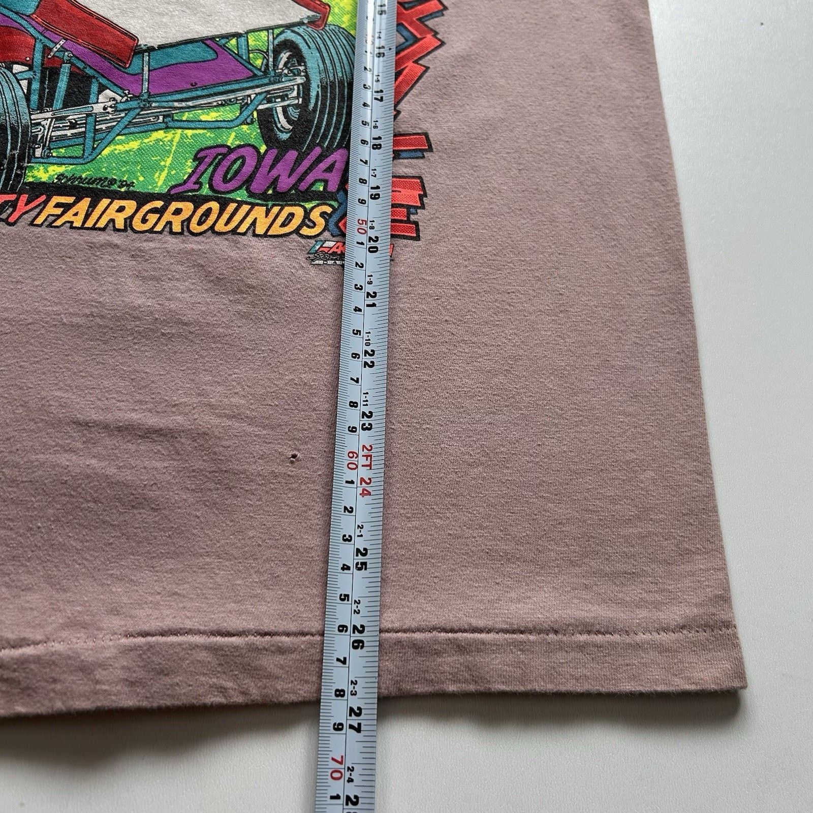 Hanes × Vintage Vintage Hanes Beefy-T Shirt Large 90s Racing Sprint Car Art Size US L / EU 52-54 / 3 - 11 Thumbnail