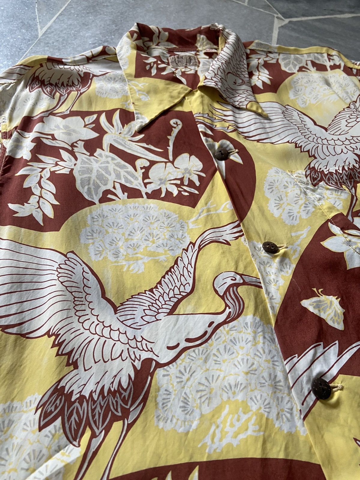 Toyo Enterprises Vintage Sun Surf Hawaiian Japan Rayon Crape Button Up Shirt Size US L / EU 52-54 / 3 - 6 Thumbnail