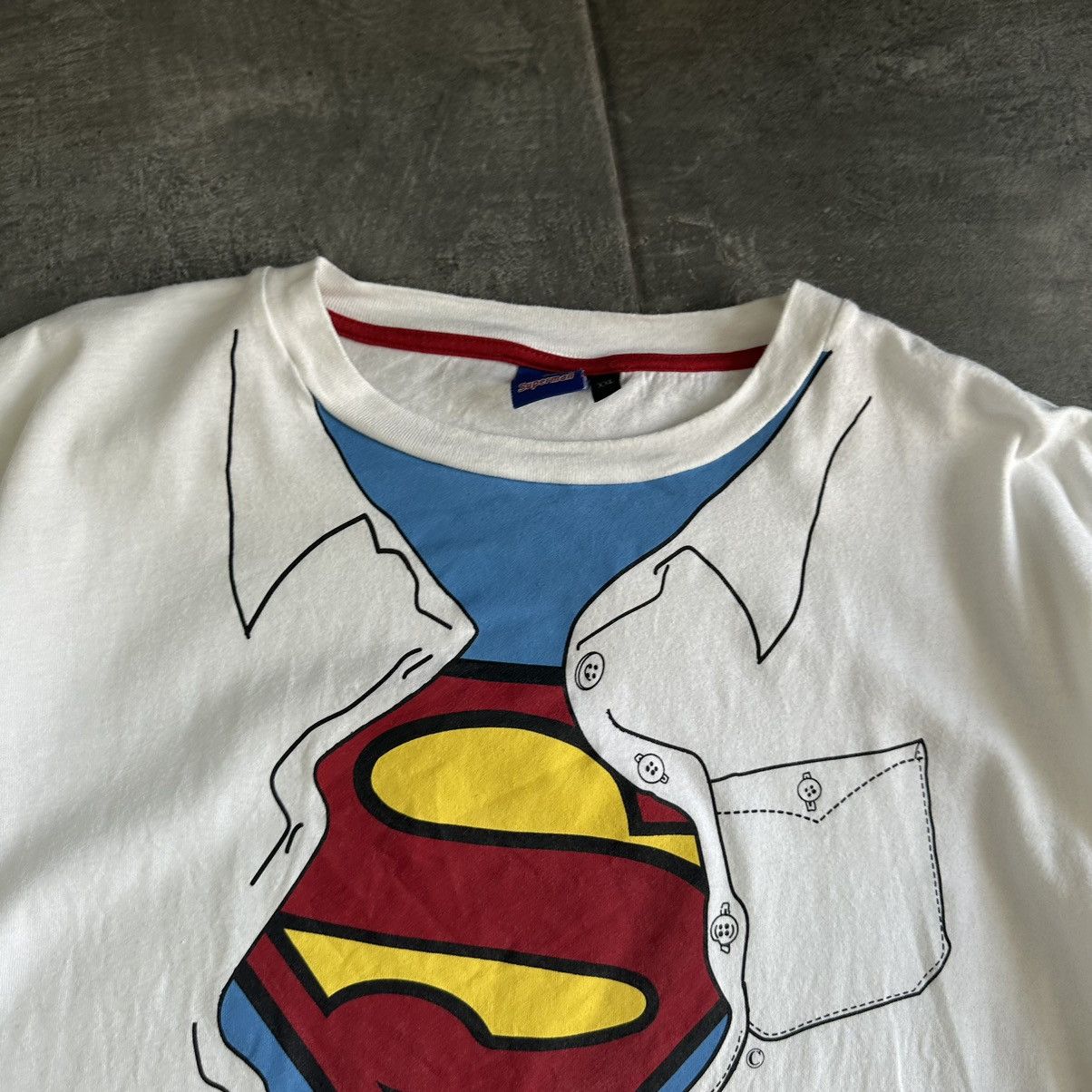 DC Comics × Vintage Vintage DC Super Man T-shirts Joke Humor Cartoon Comics Size US XXL / EU 58 / 5 - 7 Thumbnail