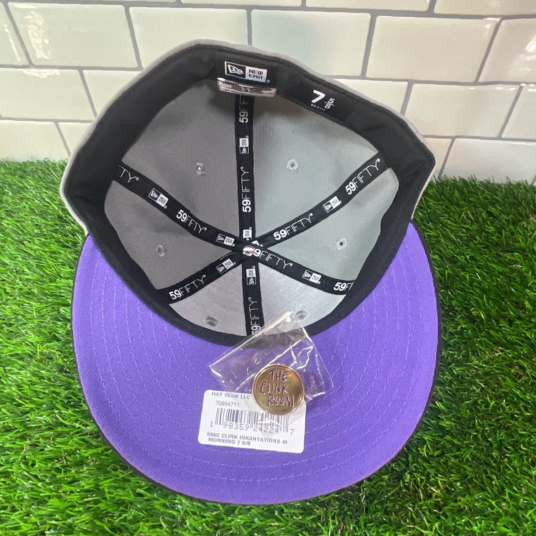 New Era New Era 59Fifty Fitted Hat INkantations Clink Room 7 5/8 Gray Polyester Mens Vintage No N/A? Wait cannot. Size ONE SIZE - 5 Thumbnail