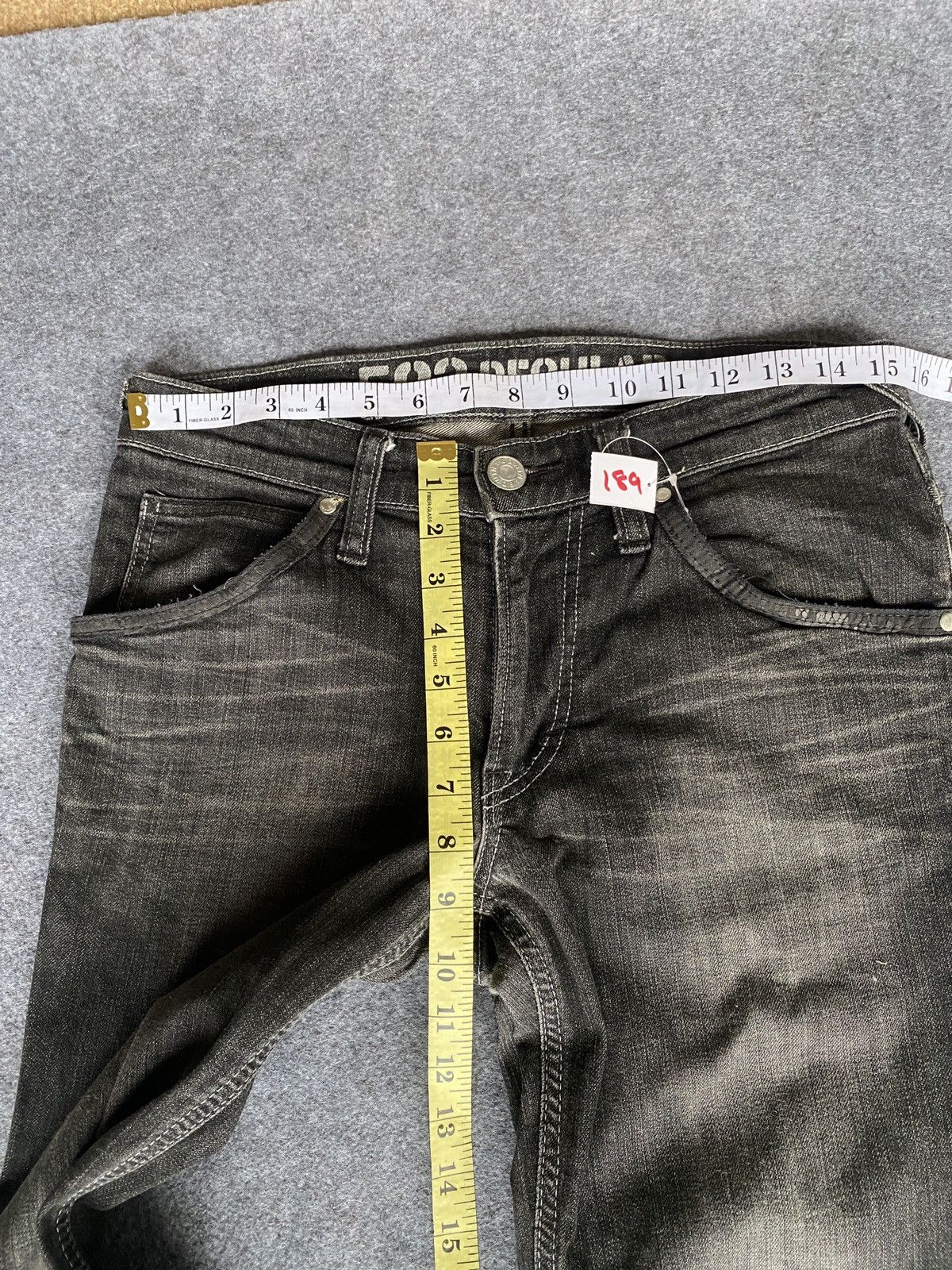 Edwin × PPFM Vintage edwin 503 blue trip denim Size US 29 - 6 Thumbnail