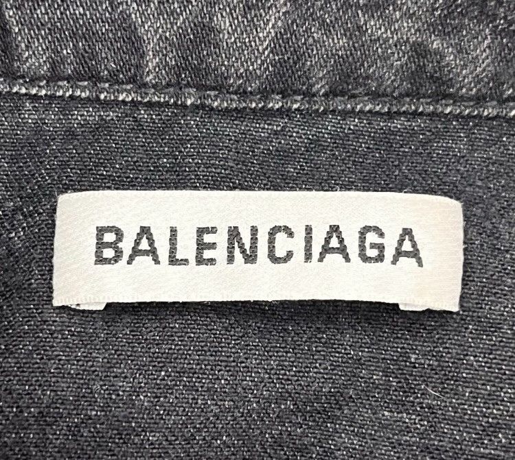 Balenciaga loose slimming denim shirt2412-Nextarrow