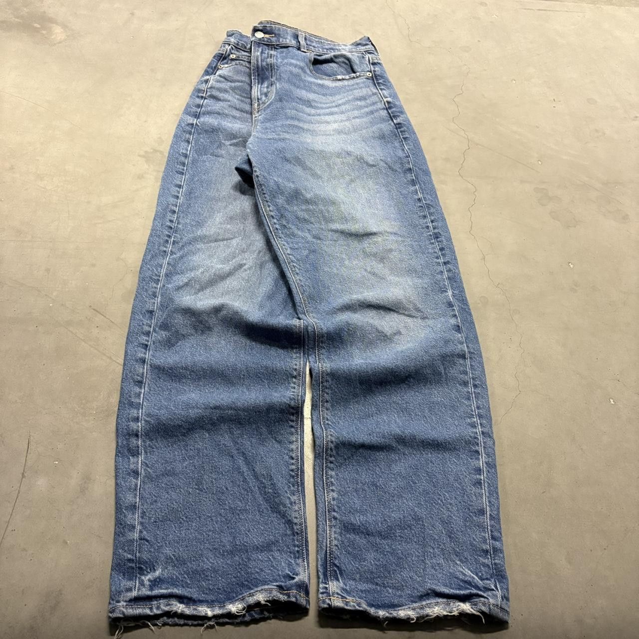 Vintage Crazy Vintage Y2K/2000s Skater Style Streetwear Style Medium Blue Wash Denim Jeans! Size US 36 / EU 52 - 3 Thumbnail