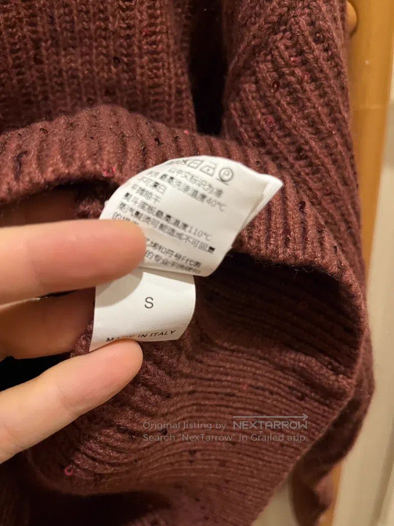Brunello Cucinelli Brunello Cucinelli Sequined Cashmere Knit Top Size S / US 4 / IT 40 - 6 Thumbnail