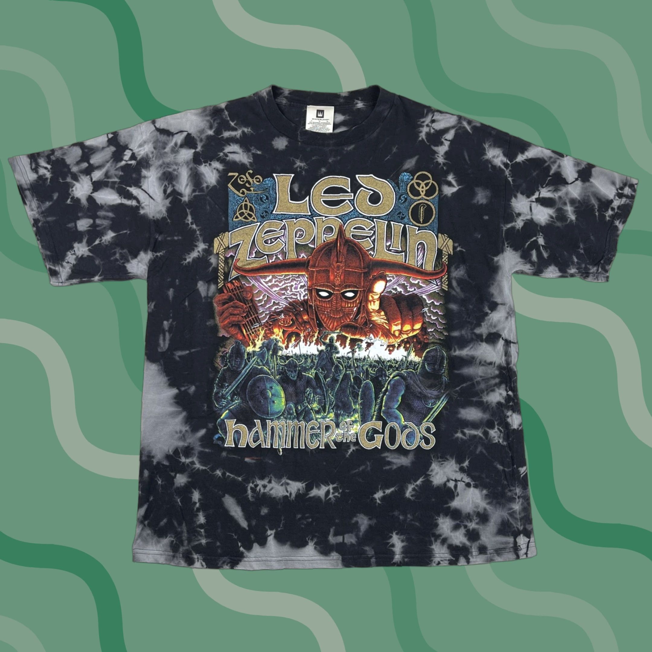 Vintage VINTAGE Winterland Led Zeppelin Shirt T-Shirt XL Black 90s Rock Concert Graphic Print Mens Mens XL Size US XL / EU 56 / 4 - 1 Thumbnail