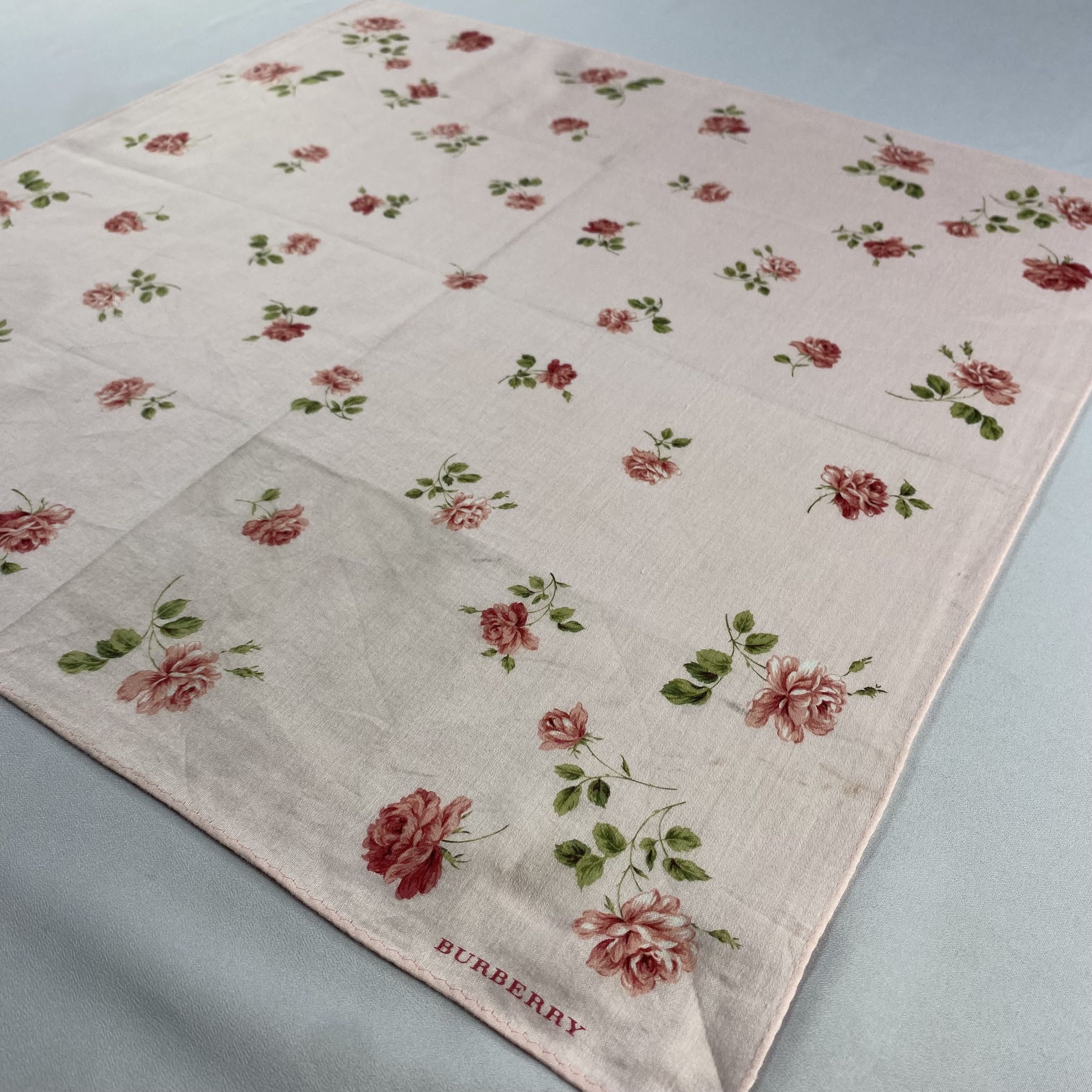 Burberry × Vintage Burberry Handkerchief / Neckerchief / Bandana-P1155 Size ONE SIZE - 2 Thumbnail