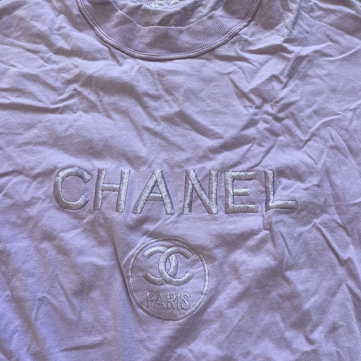 Vintage Chanel Paris 90s old money tee shirt luxury 80s Size US L / EU 52-54 / 3 - 2 Thumbnail