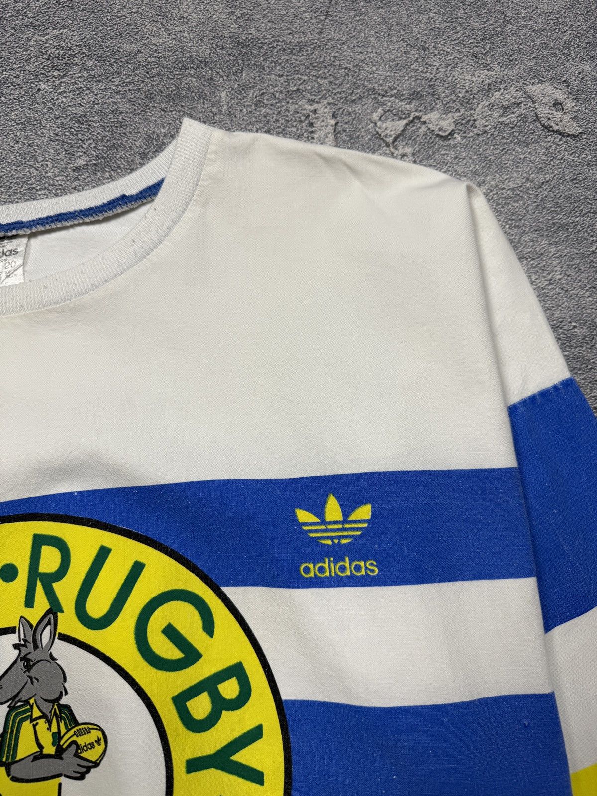 Adidas Vintage 80s Adidas Aussie Rugby Crewneck Rare Size US XL / EU 56 / 4 - 15 Thumbnail