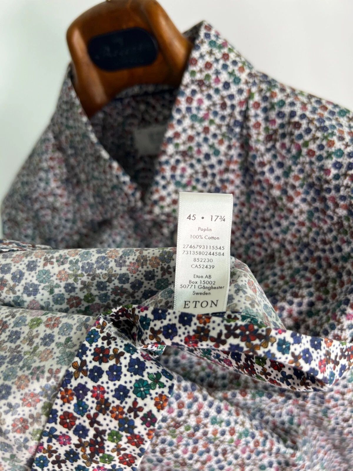 Eton Eton Contemporary Men's Casual Shirt Multicolor Floral XXL Size US XXL / EU 58 / 5 - 11 Thumbnail
